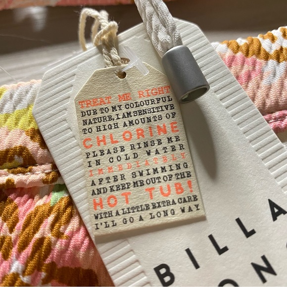 Billabong 🌼 Floral High Rise Avalon Short Bikini Bottom | Bralette Bikini Top - Picture 14 of 16